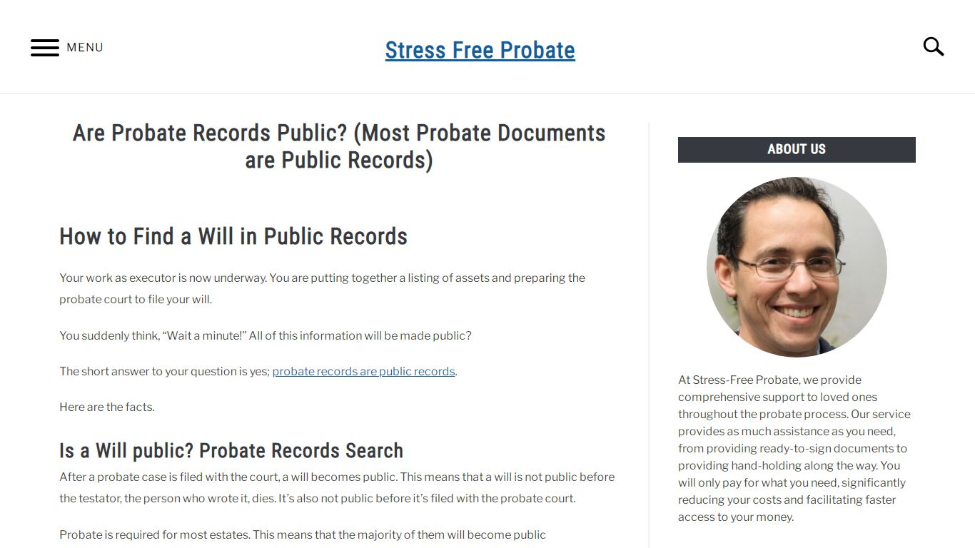 Are Probate Records Public? (Most Probate Documents are Public Records)